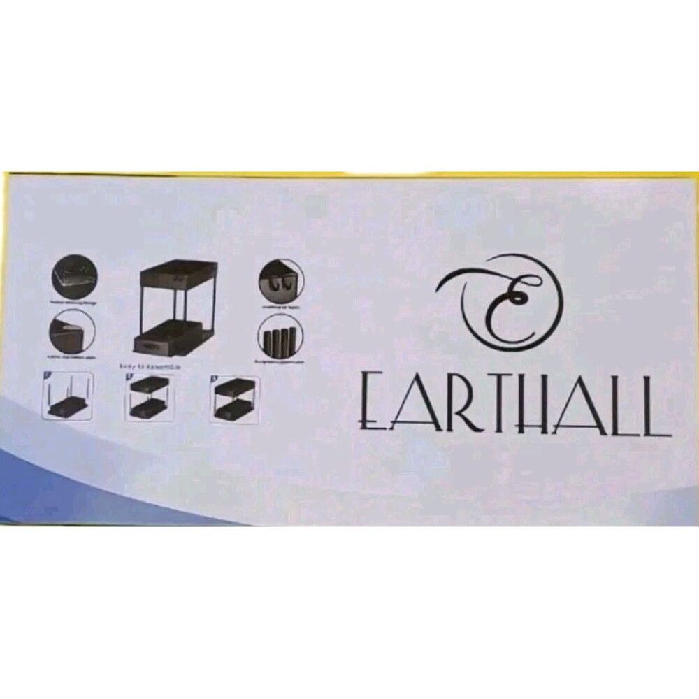 Under Bath Sink Organizers Storage, Sliding Cabinet Basket Earthall 2 Pack New